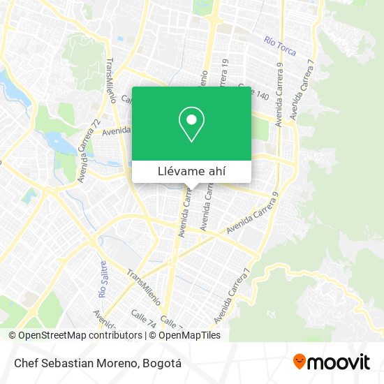 Mapa de Chef Sebastian Moreno