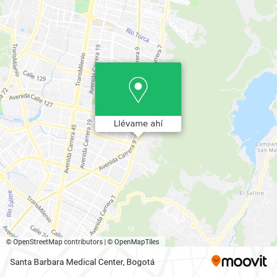 Mapa de Santa Barbara Medical Center