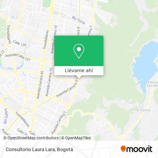 Mapa de Consultorio Laura Lara
