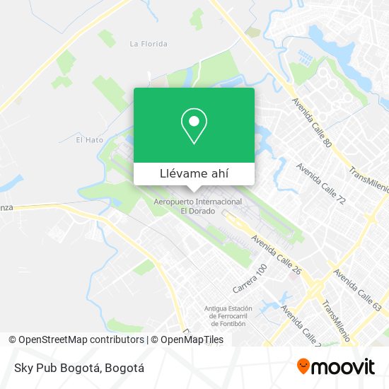 Mapa de Sky Pub Bogotá