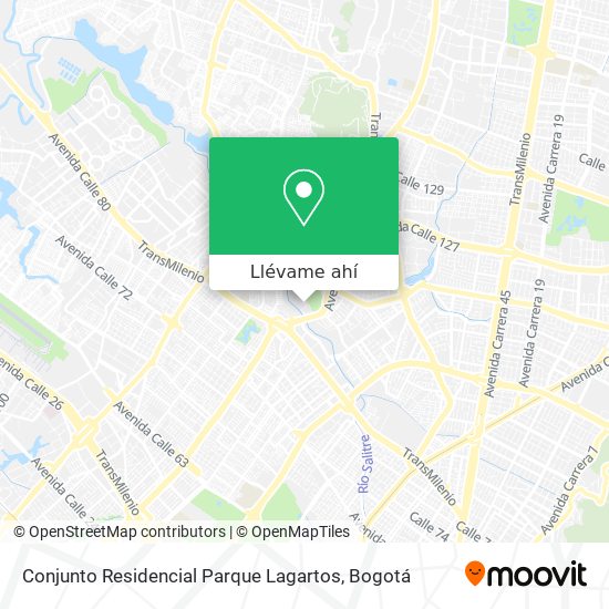 Mapa de Conjunto Residencial Parque Lagartos