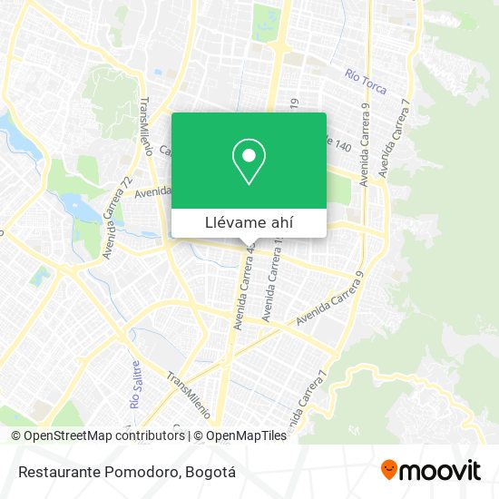 Mapa de Restaurante Pomodoro
