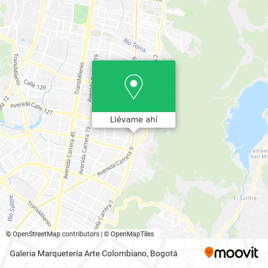 Mapa de Galeria Marquetería Arte Colombiano