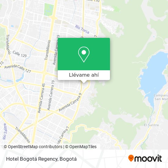 Mapa de Hotel Bogotá Regency