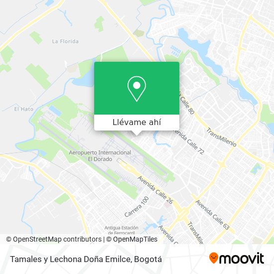 Mapa de Tamales y Lechona Doña Emilce