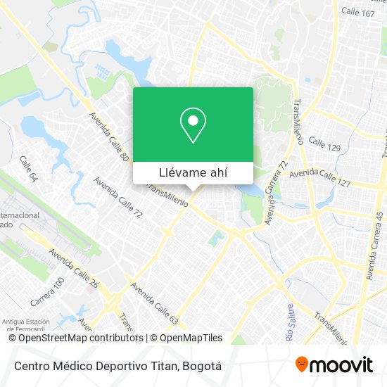 Mapa de Centro Médico Deportivo Titan