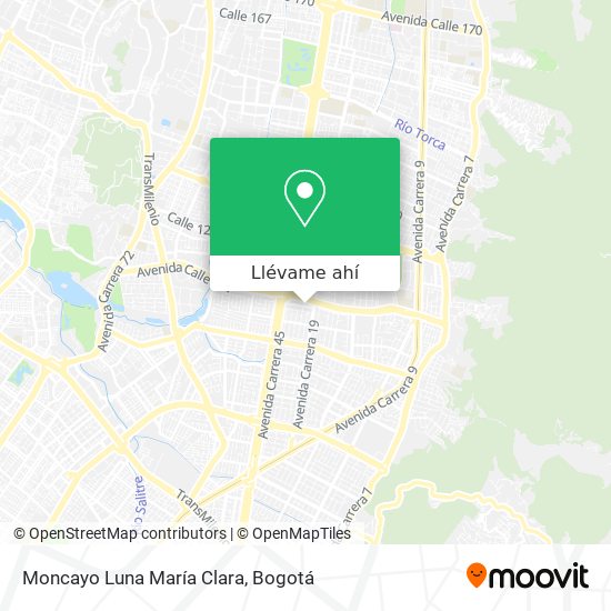 Mapa de Moncayo Luna María Clara