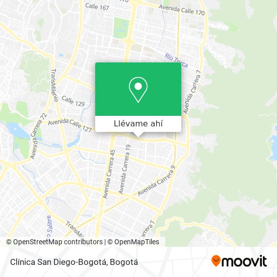 Mapa de Clínica San Diego-Bogotá