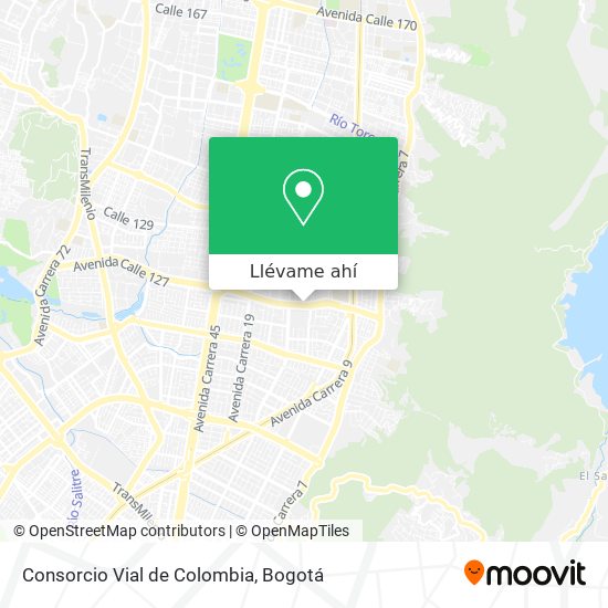 Mapa de Consorcio Vial de Colombia