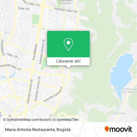 Mapa de Maria Antonia Restaurante