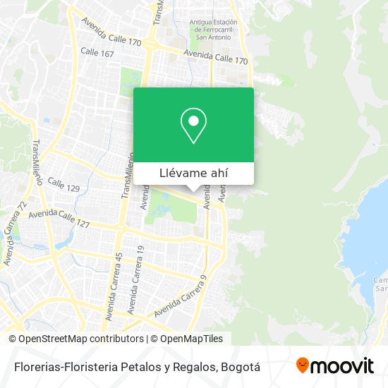 Mapa de Florerias-Floristeria Petalos y Regalos
