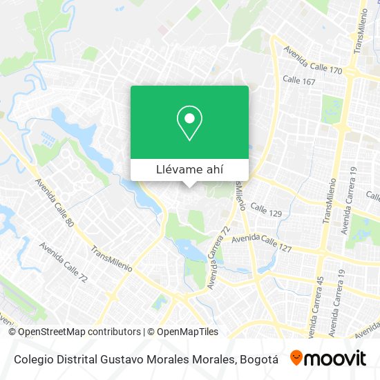 Mapa de Colegio Distrital Gustavo Morales Morales