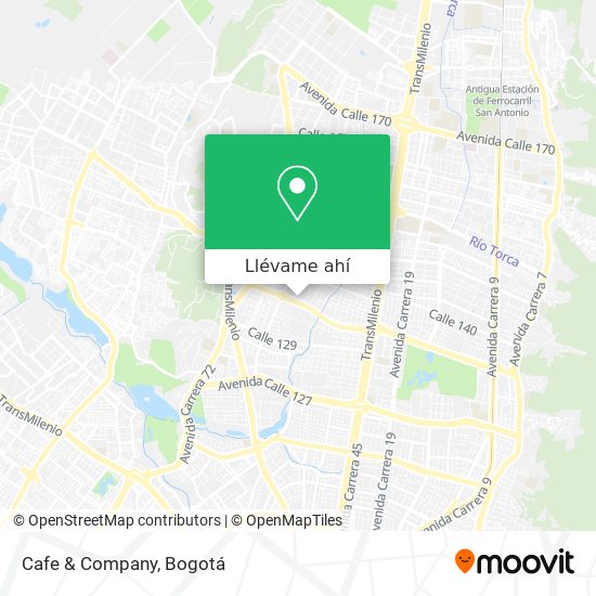 Mapa de Cafe & Company