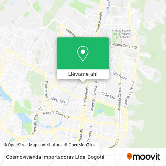 Mapa de Cosmovivienda Importadoras Ltda