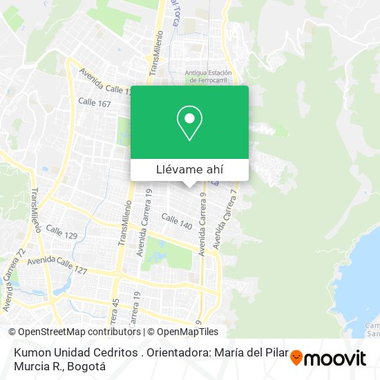Mapa de Kumon Unidad Cedritos . Orientadora: María del Pilar Murcia R.