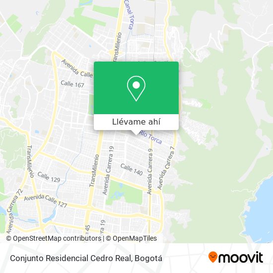 Mapa de Conjunto Residencial Cedro Real