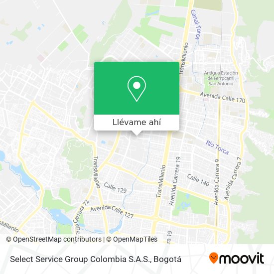 Mapa de Select Service Group Colombia S.A.S.