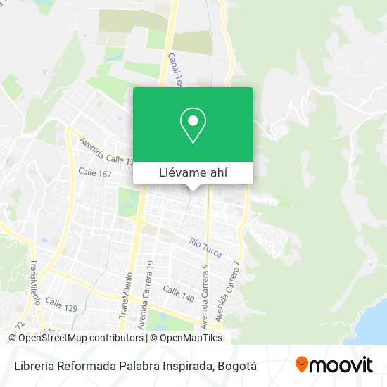 Mapa de Librería Reformada Palabra Inspirada