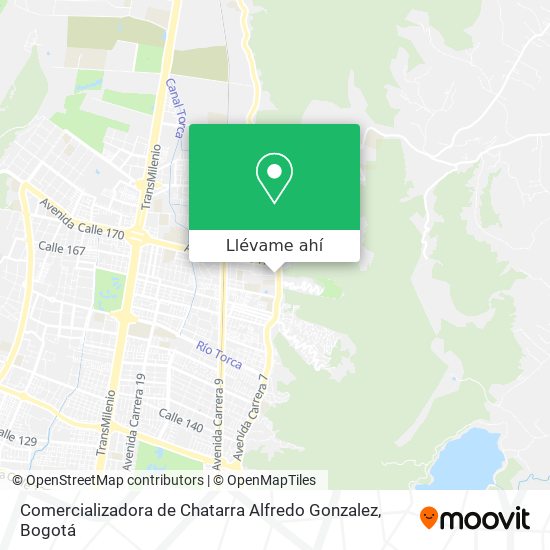 Mapa de Comercializadora de Chatarra Alfredo Gonzalez