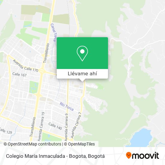 Mapa de Colegio María Inmaculada - Bogota