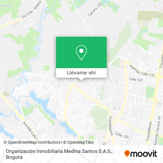 Mapa de Organización Inmobiliaria Medina Santos S.A.S.
