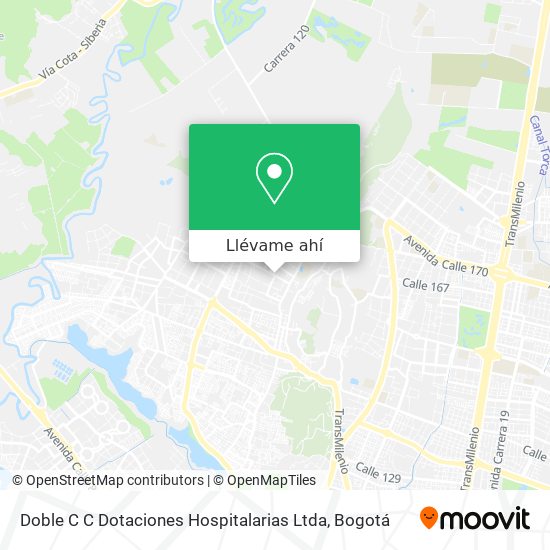 Mapa de Doble C C Dotaciones Hospitalarias Ltda