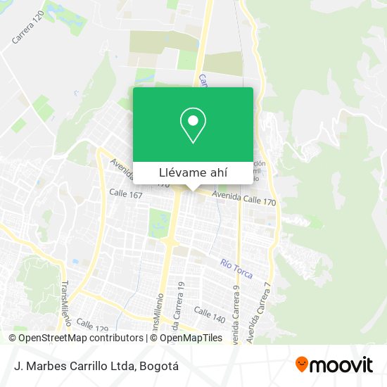 Mapa de J. Marbes Carrillo Ltda