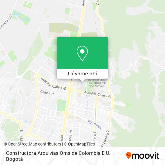 Mapa de Constructora-Arquivias Oms de Colombia E U
