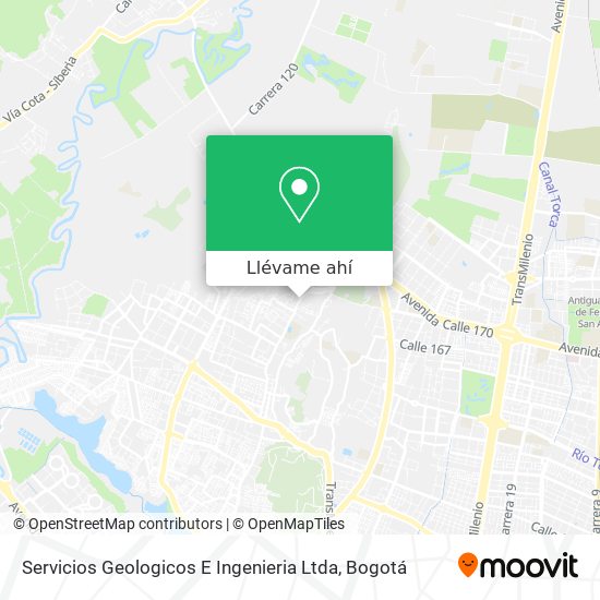 Mapa de Servicios Geologicos E Ingenieria Ltda