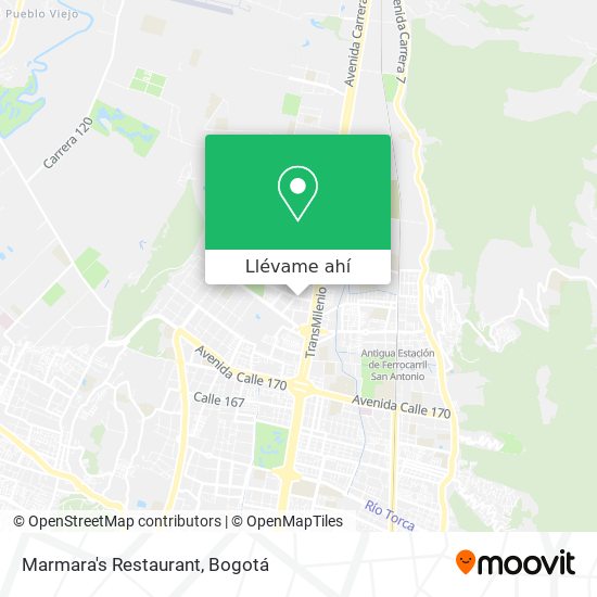 Mapa de Marmara's Restaurant
