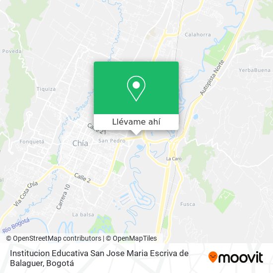 Mapa de Institucion Educativa San Jose Maria Escriva de Balaguer