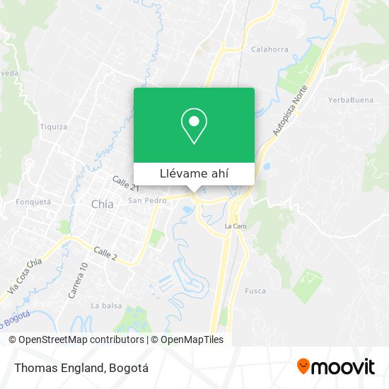 Mapa de Thomas England