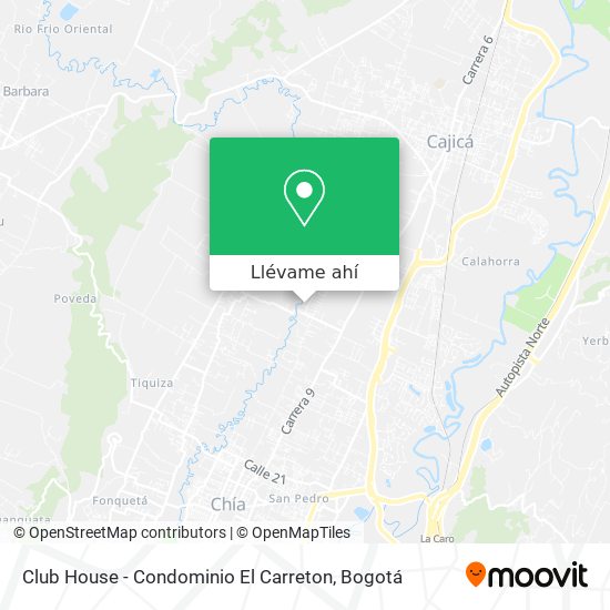 Mapa de Club House - Condominio El Carreton