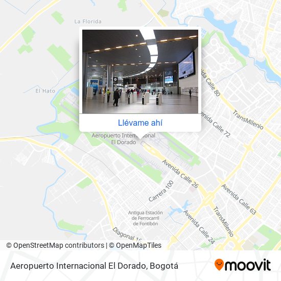 Mapa de Aeropuerto Internacional El Dorado