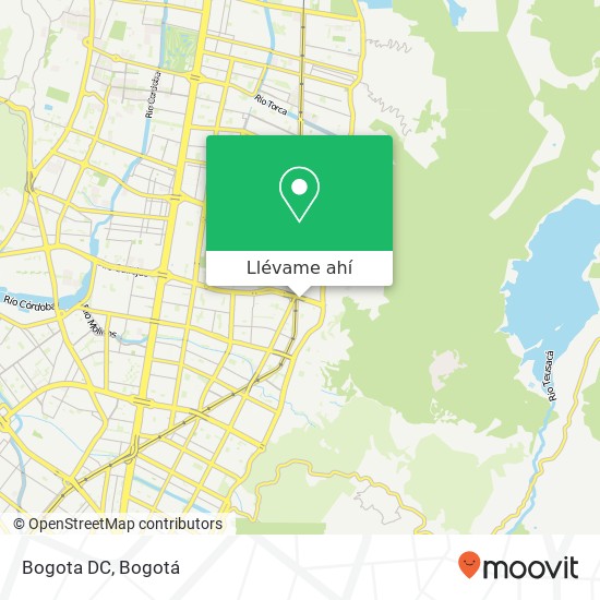 Mapa de Bogota DC