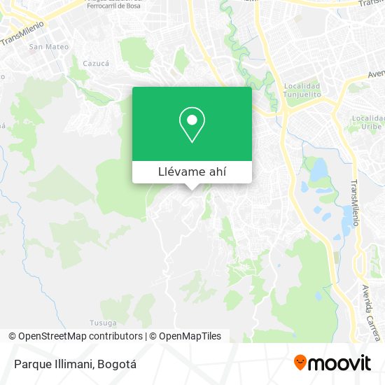 Mapa de Parque Illimani