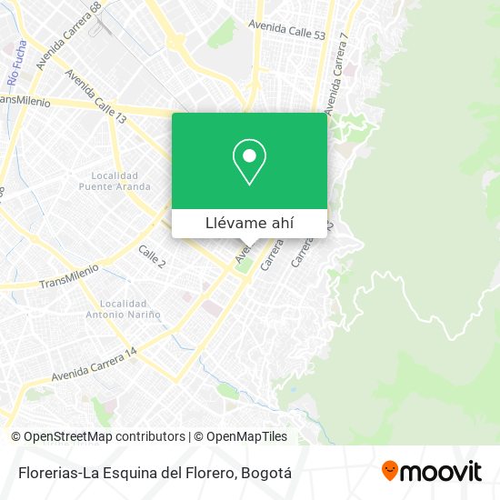 Mapa de Florerias-La Esquina del Florero