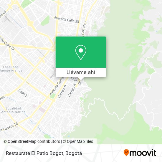Mapa de Restaurate El Patio Bogot