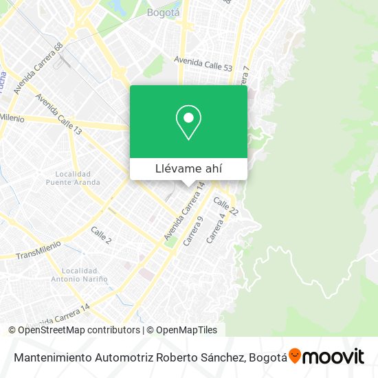 Mapa de Mantenimiento Automotriz Roberto Sánchez