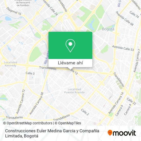 Mapa de Construcciones Euler Medina García y Compañía Limitada