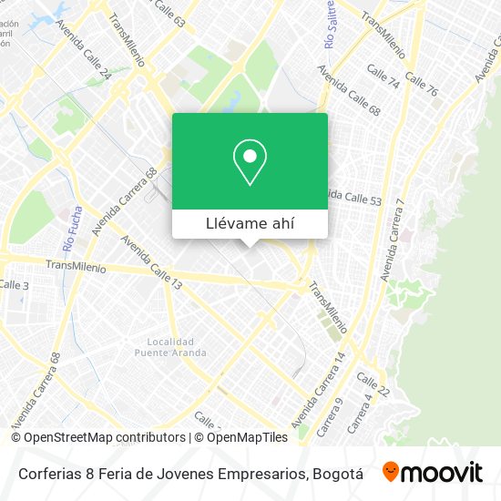 Mapa de Corferias 8 Feria de Jovenes Empresarios