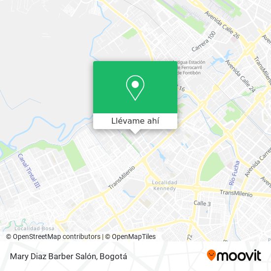 Mapa de Mary Diaz Barber Salón