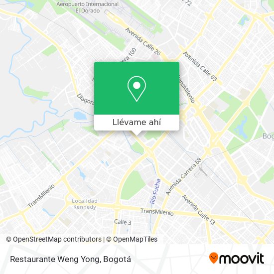 Mapa de Restaurante Weng Yong