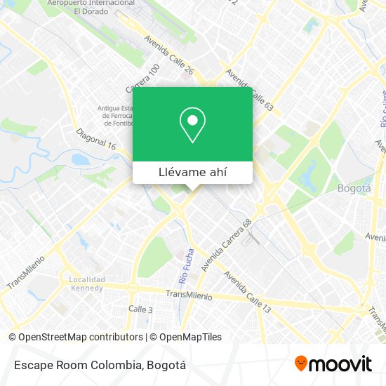 Mapa de Escape Room Colombia