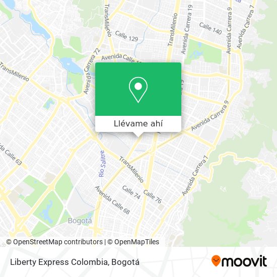 Mapa de Liberty Express Colombia