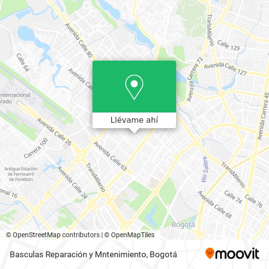 Mapa de Basculas Reparación y Mntenimiento