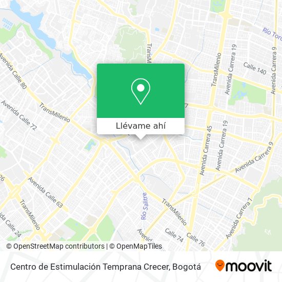 Mapa de Centro de Estimulación Temprana Crecer