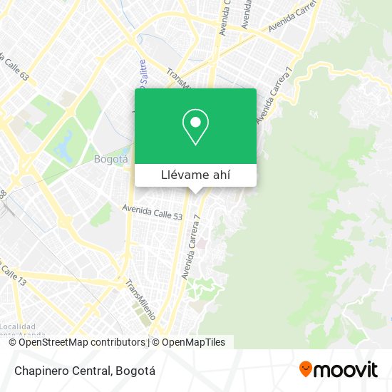 Mapa de Chapinero Central