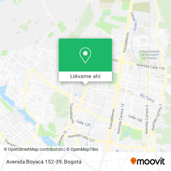 Mapa de Avenida Boyacá 152-39