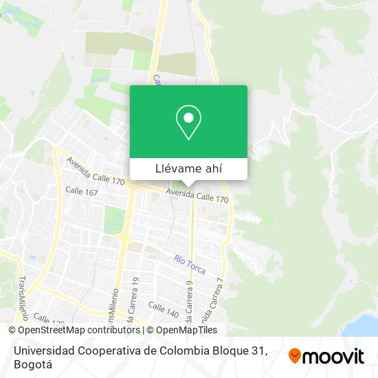 Mapa de Universidad Cooperativa de Colombia Bloque 31